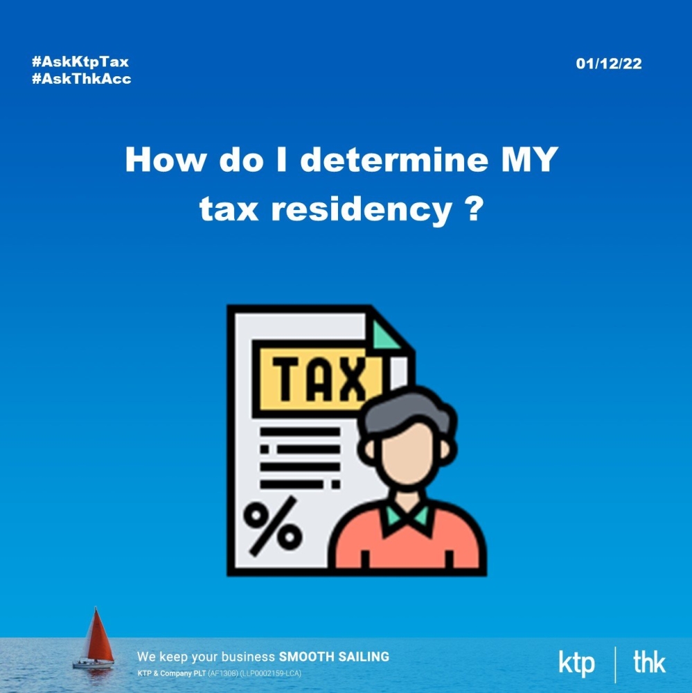 What are the criteria for an individual to become a tax resident in Malaysia?