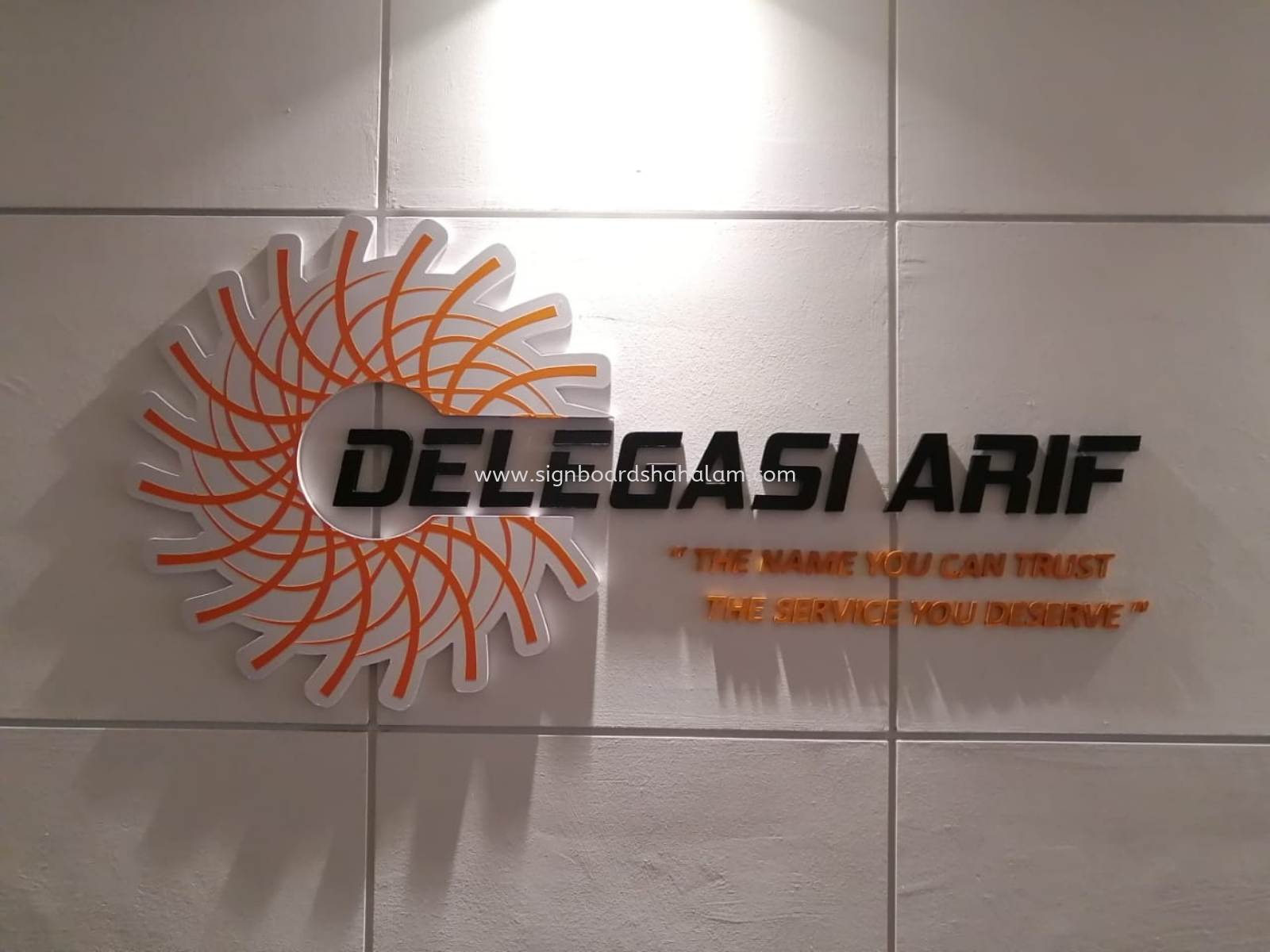 Delegasi Arif Shah Alam - 3D Box Up Lettering or Logo 