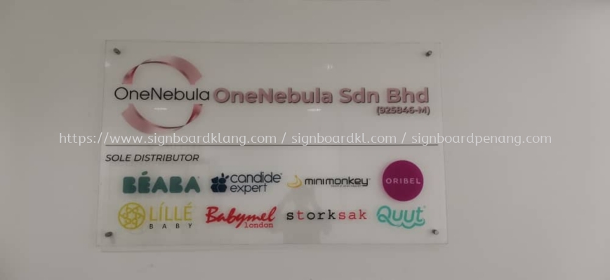 onenebula acrylic poster frame signage signboard at petaling jaya