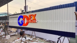 gdex aluminium trism base 3d box up led frontlit lettering logo signage signboard at batu caves kepong puchong klang subang jaya 