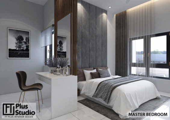 Double Storey Master Bedroom Design In Bandar Rimbayu