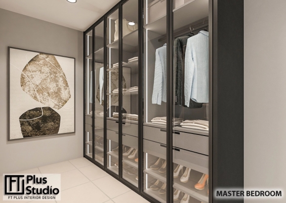 Master Bedroom Modern Wardrobe Design In Kota Kemining