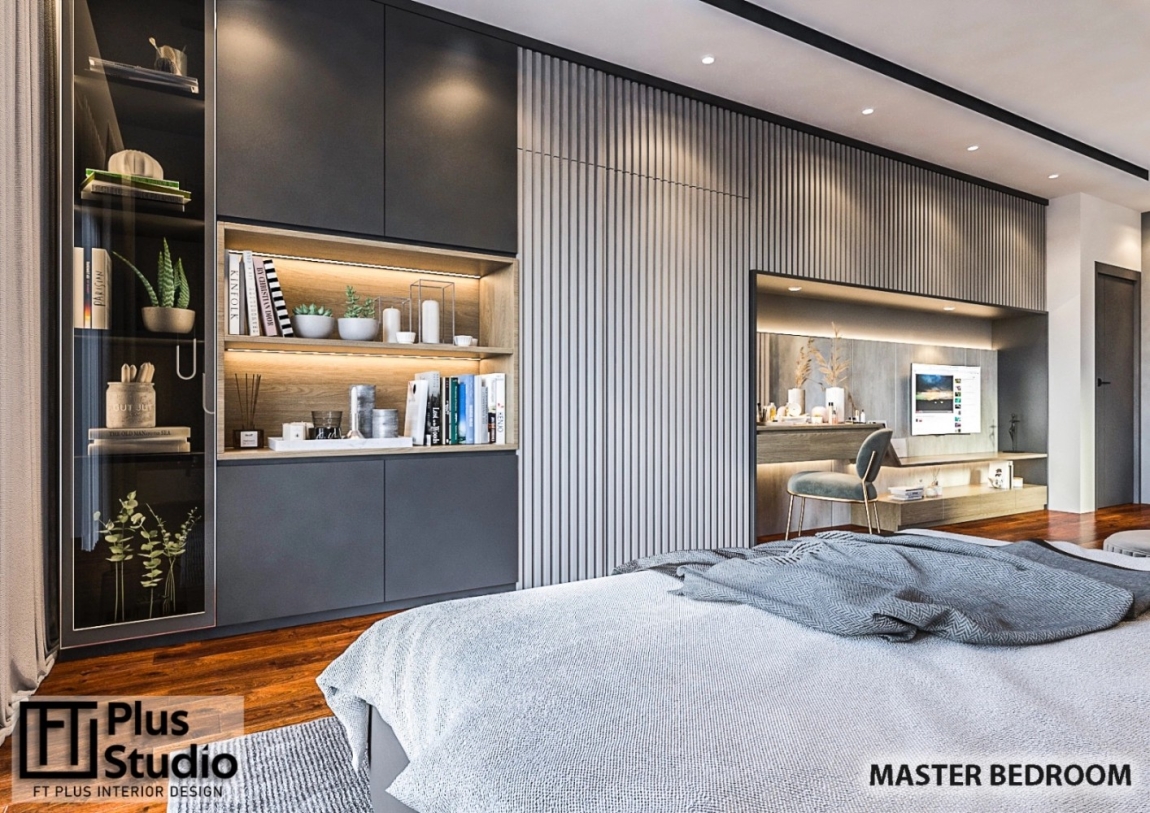 Master Bedroom With Wardrobe & Cabinet Design In Area Damansara  Renovation Works In Damansara Kuala Lumpur & Selangor  Whole House Interior Design & Renovation Reference