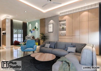 Living Room 3D Design @ Perak