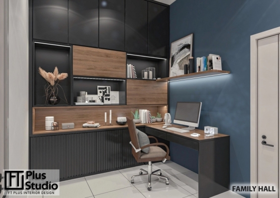 Study Area / Study Room 3D Design @ Perak
