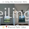 Cornice Ceiling Design, #False Ceiling L Board Design #Curtain Lightholder Design #included Wiring&Led Downlight #Cover Jb Area  Cornice Ceiling. #Central Park Johor