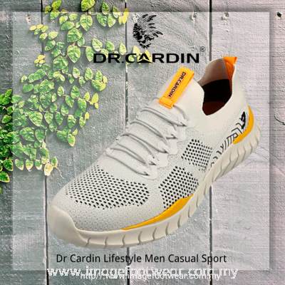 Dr Cardin Men Jetaire Ultralight Sock Sneaker-DC-60823-WHITE Colour