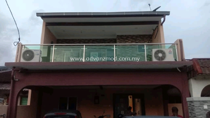 Balcony With 12mm Tempered Glass 