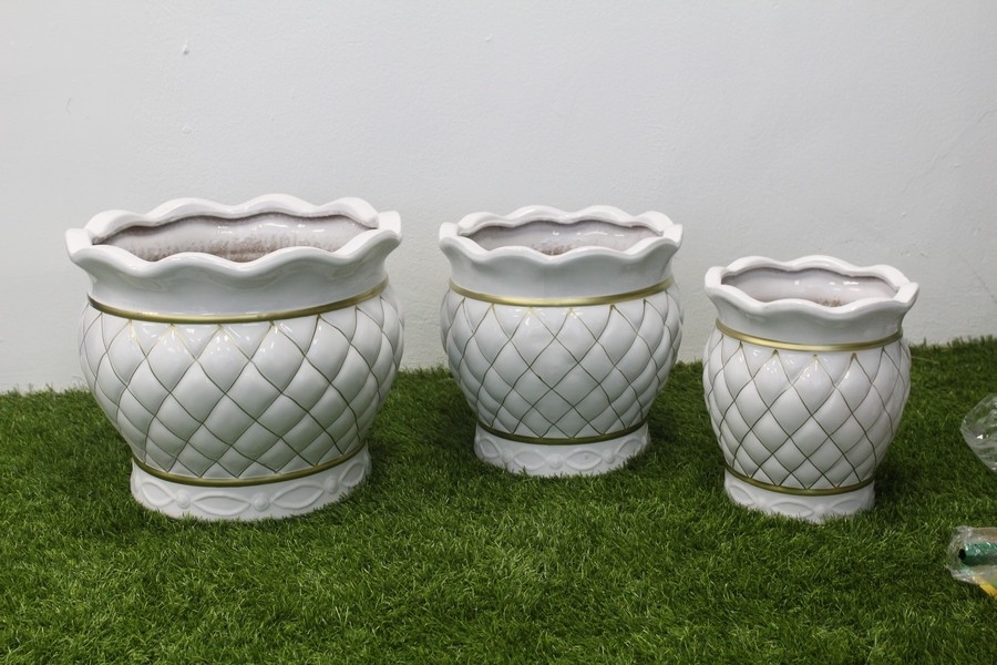 Ceramic Pot YS - 019 Ceramic Pot Gardening Art & Landscape Choose Sample / Pattern Chart