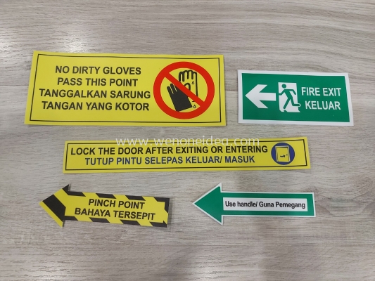 Safety Sign Sticker