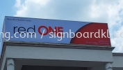 red one lightbox signage signboard at kepong batu caves klang subang jaya  LIGHT BOX