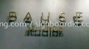 pause studios stainless steel box up lettering indoor signage signboard at shah alam selangor STAINLESS STEEL BOX UP LETTERING