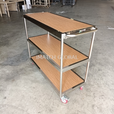 stainless steel hotel food trolley 