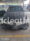 MERCEDES E250 DOOR PANEL COVER SPRAY TO GLOSSY BLACK  Car Door Panel Leather