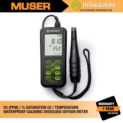 MW605 MAX Waterproof Galvanic Dissolved Oxygen Meter with Automatic Calibration | Milwaukee by Muser