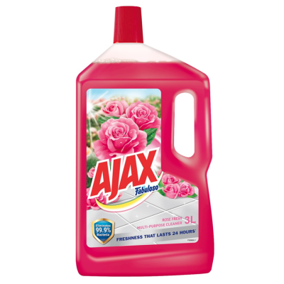 Ajax Fabuloso Rose Multi Purpose Floor Cleaner Eliminates 99.9% Bacteria (2L)