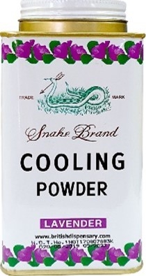 Snake Brand Prickly Heat Cooling Powder Lavender 50g