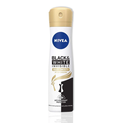 Nivea Body Spray Women B&W Silky Smooth 150ml