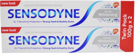 SENSODYNE TOOTHPASTE GENTLE WHITENING TWIN PACK