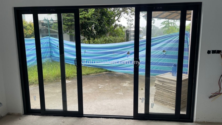 Heavy duty Sliding door ( MultiLock) 4 panel @Sierramas, jalan Cengal Pasir, Persiaran Salam, Sungai Buloh 