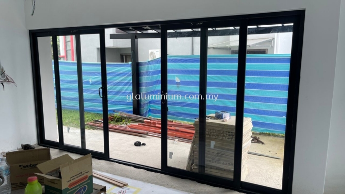 Heavy duty Sliding door ( MultiLock) 4 panel @Sierramas, jalan Cengal Pasir, Persiaran Salam, Sungai Buloh 