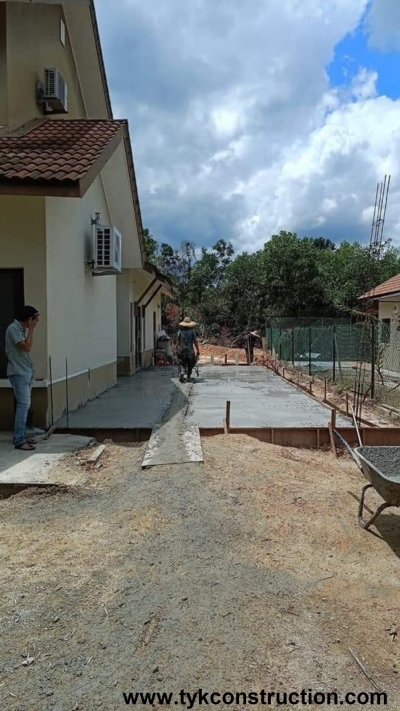 Concrete Slab Type House Extension Work In Forest Heights Seremban