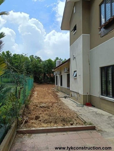 Concrete Slab Type House Extension Work In Forest Heights Seremban