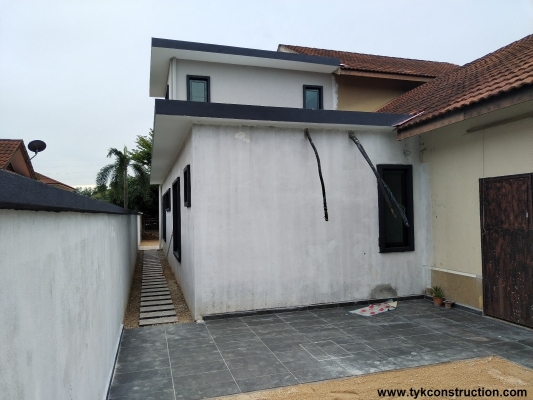 Concrete Slab Type House Extension Work In Forest Heights Seremban