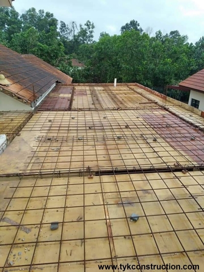 Concrete Slab Type House Extension Work In Forest Heights Seremban