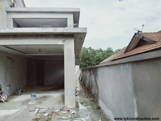 Concrete Slab Type House Extension Work In Forest Heights Seremban