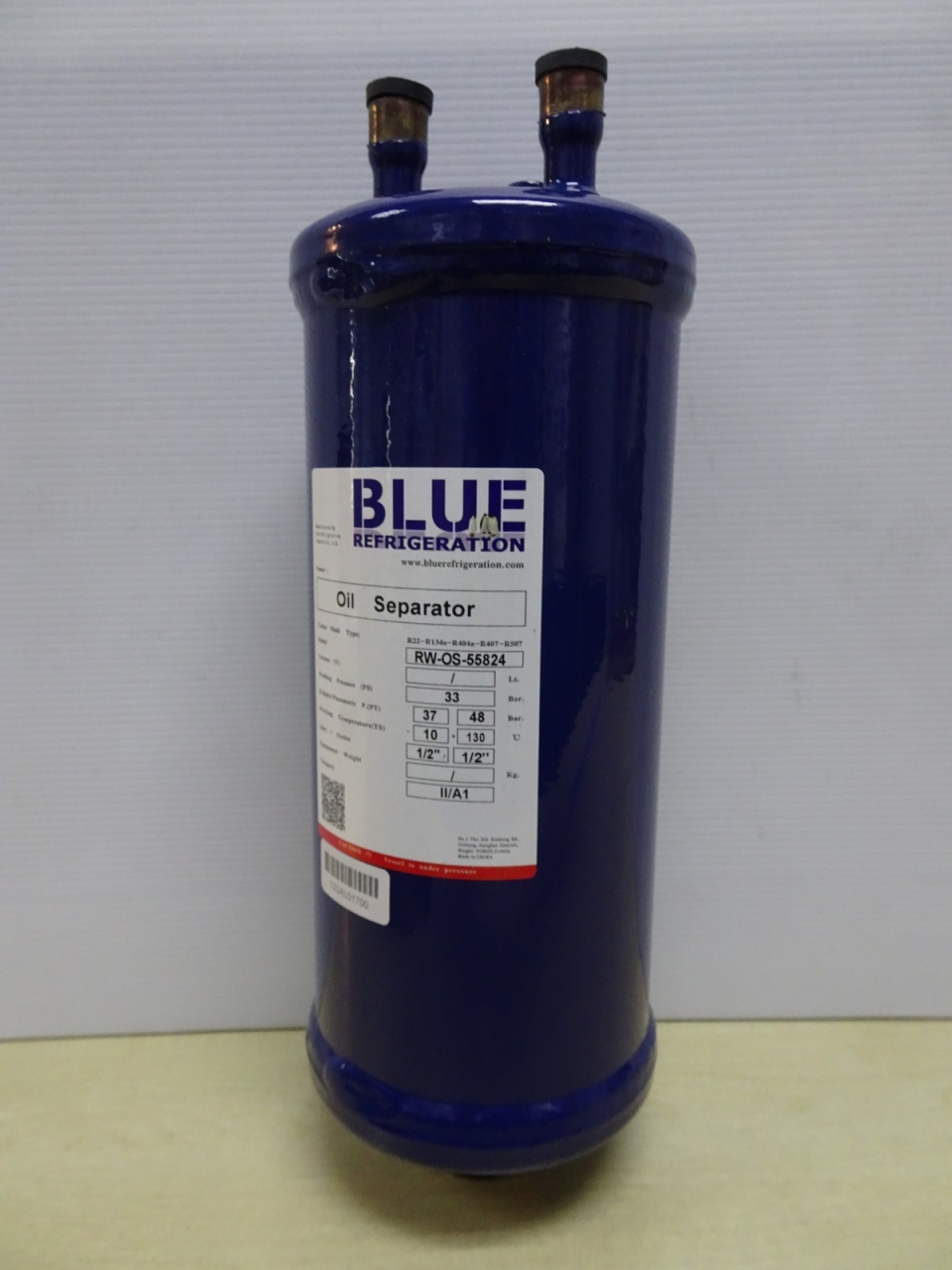 BLUE ODF BLR/RWOS OIL SEPARATOR (R22/R134A/R404A/R407C/R507)