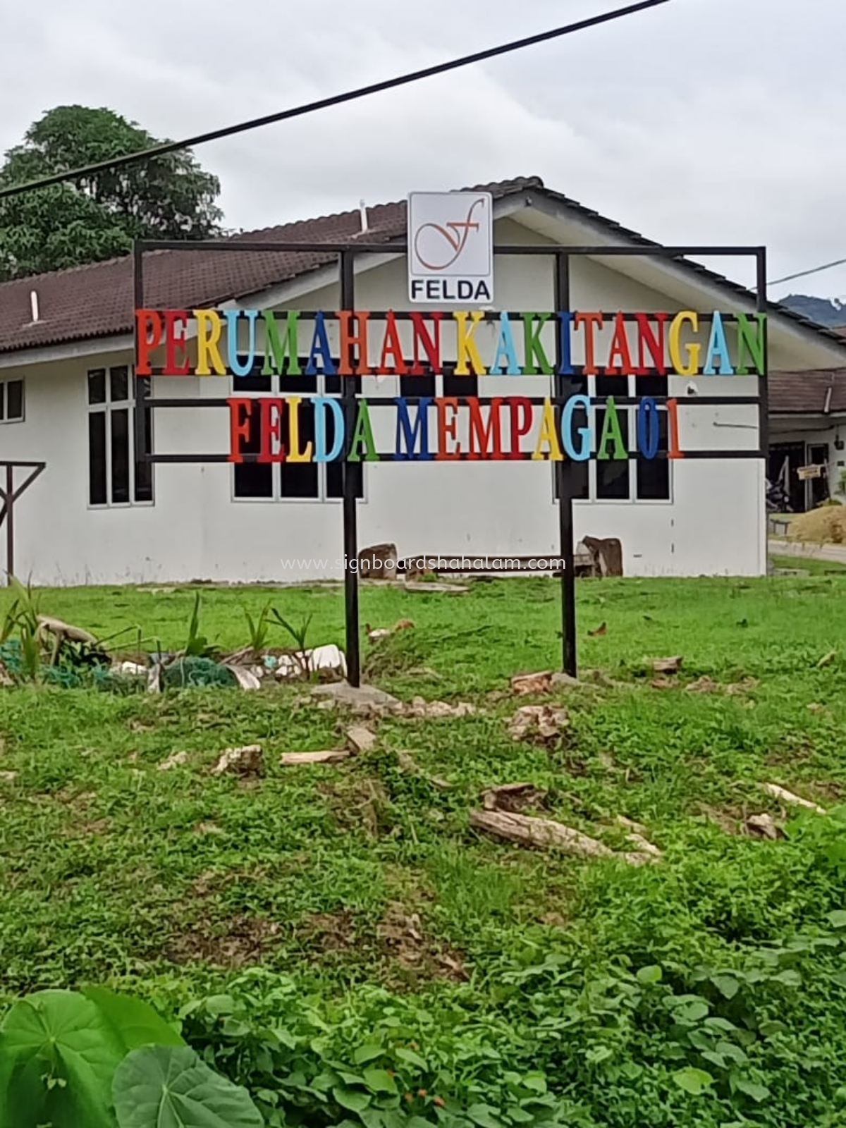 Pejabat Felda Bentong - 3D Box Up Lettering Signboard With Non LED 