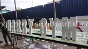 harry gym 3d box up led frontlit lettering logo signage signboard at cheras kuala lumpur PAPAN TANDA HURUF TIMBUL 3D