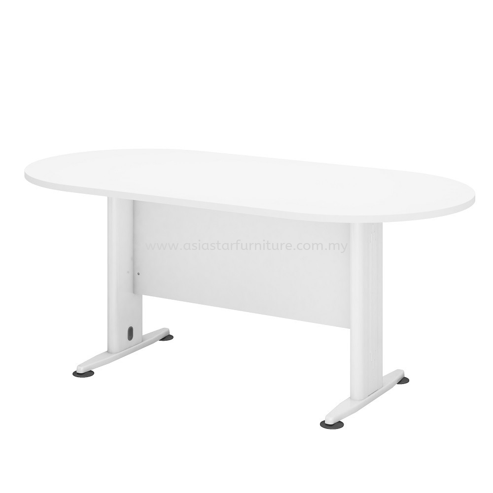 HADI 8 FEET OVAL SHAPE CONFERENCE MEETING TABLE C/W METAL J LEG AHOE 24 - Kepong | Batu Caves | Selayang