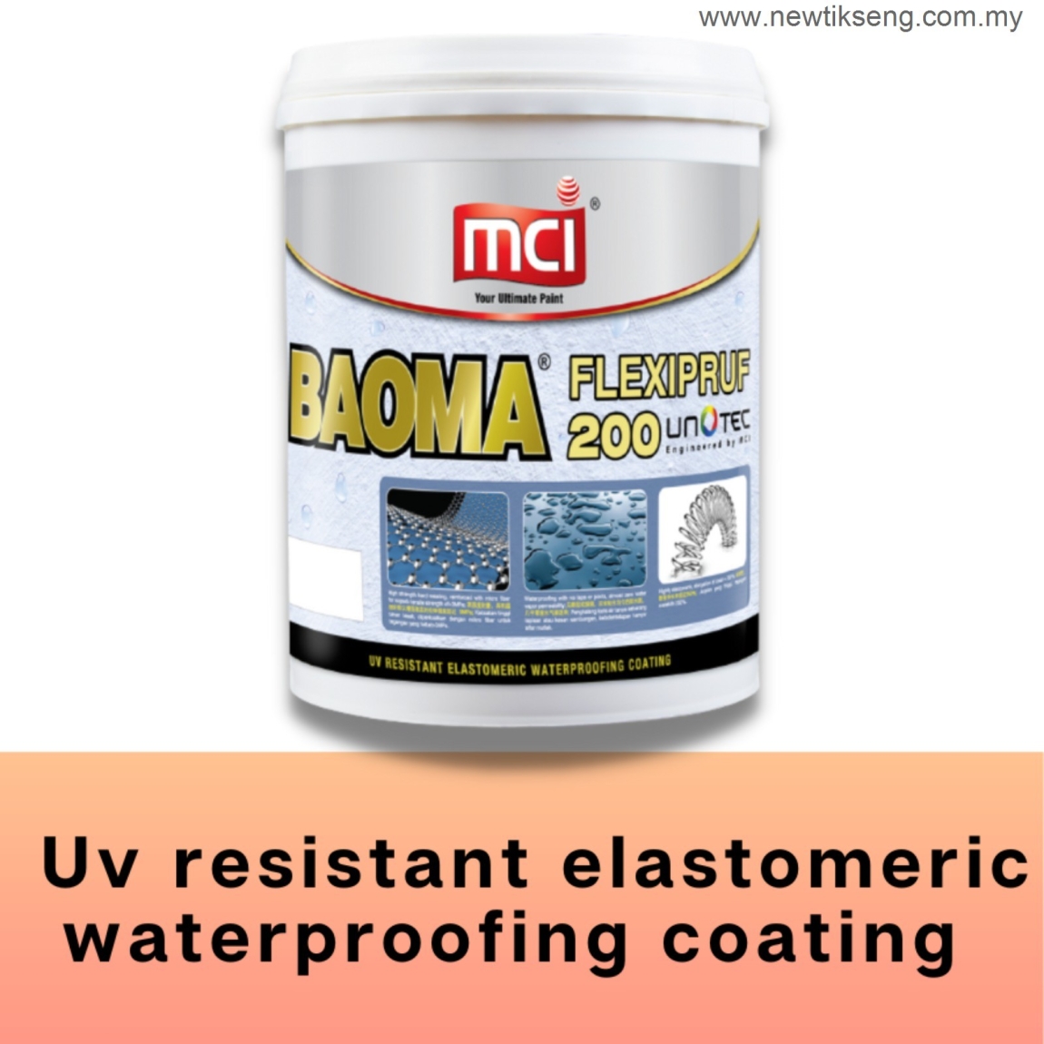 MCI Paint BAOMA Flexipruf 200 Sealer & Undercoat Piant Types Choose Sample / Pattern Chart