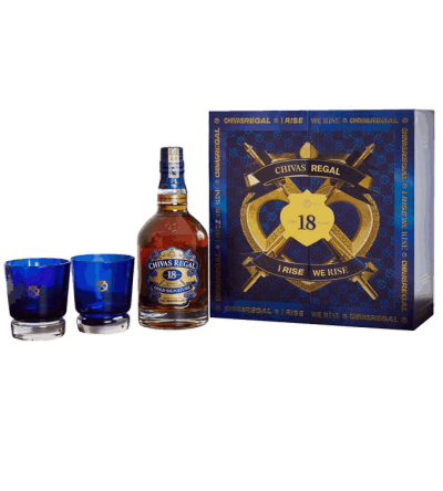 CHIVAS 18YO VAP F23 ( WITH 2 GLASSES )