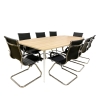 8' x 4' Meeting Table With Metal-Leg CONFERENCE TABLE & DISCUSSION TABLE DESK OFFICE FURNITURE