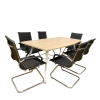 6' x 3' Boat Shape Meeting Table With V-Leg CONFERENCE TABLE & DISCUSSION TABLE DESK OFFICE FURNITURE