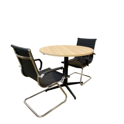 3' Round Discussion Table With Rocket-Leg