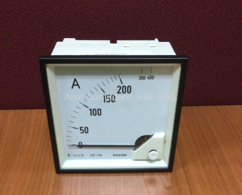 GOSSEN EQB 96 AMP METER SCALE 0-200A/400A