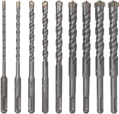 Rotary masonry drill bit set