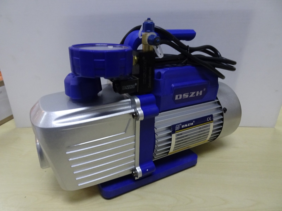 DSZH SINGLE & TWO STAGE VACUUM PUMP (220V/50HZ) C/W SOLENOID (VACUUM GAUGE)
