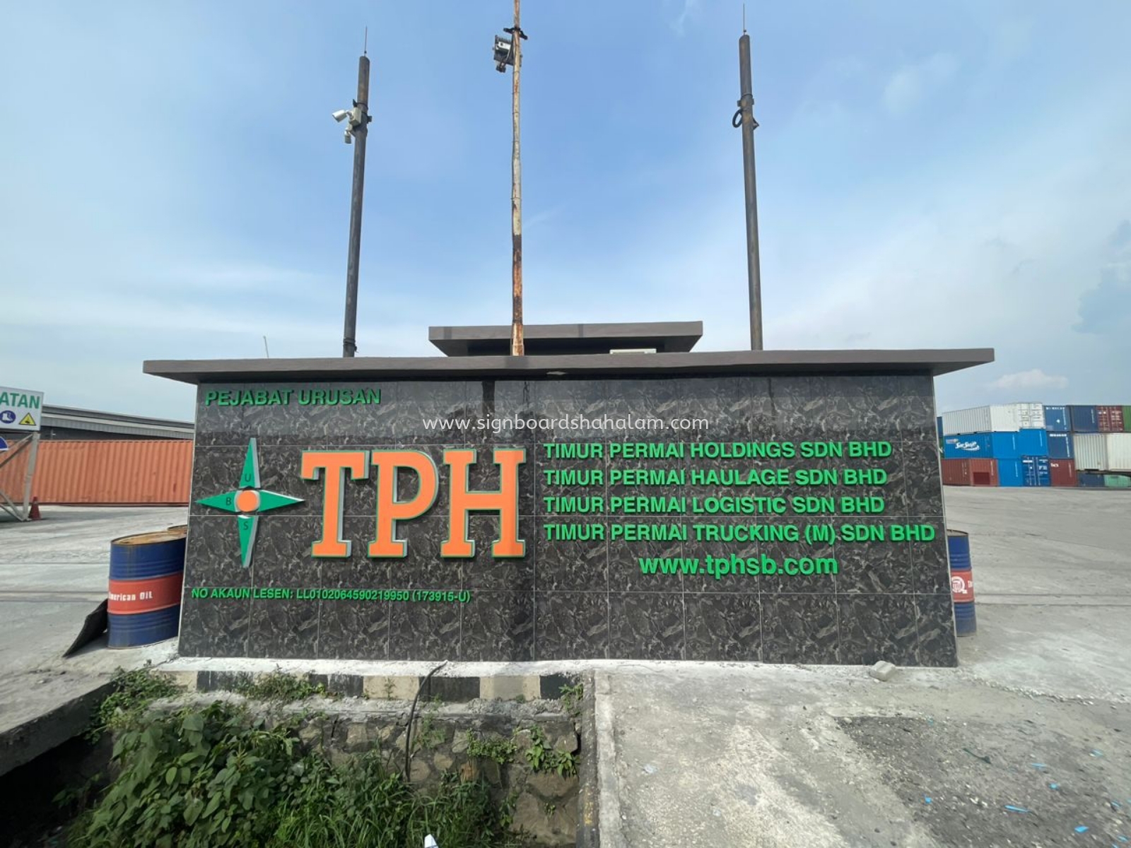 Timur Permai Klang - 3D Box Up Lettering or logo 