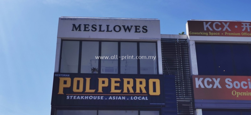 Mesllowes Setia Taipan- 3D Cut Out Pvc Siognage