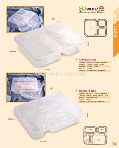 Multi Compartment Container With Lid