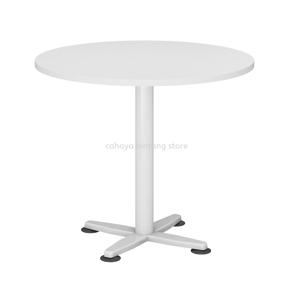 HADI 3 FEET ROUND DISCUSSION OFFICE TABLE C/W METAL BASE AHR 90 - discussion table cheras | discussion table bangsar south | discussion table puchong