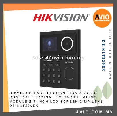 Hikvision Door Access Control Keypad Terminal Face Recognition EM RFID Card Password 2.4Inch LCD 2MP Camera DS-K1T320EX