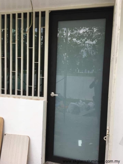 Custom Aluminium Swing Door Design Reference In Bandar Baru Klang  