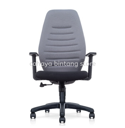 FLANNEL HIGH BACK STANDARD CHAIR | FABRIC OFFICE CHAIR SRI HARTAMAS KL