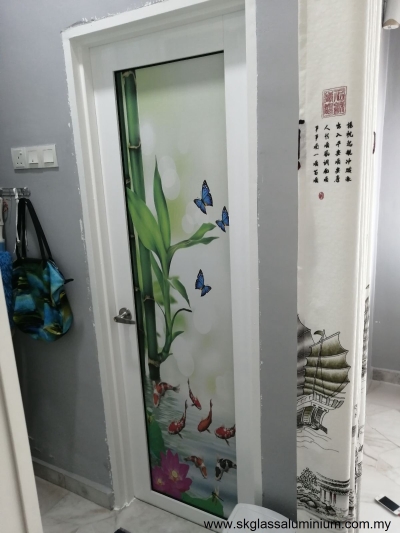 Custom Aluminium Swing Door Design Reference In Kuchai Lama